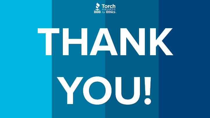 BBB Torch Awards Sponsors Thank You infographic
