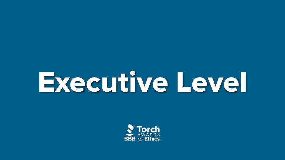 Executive level sponsorship banner