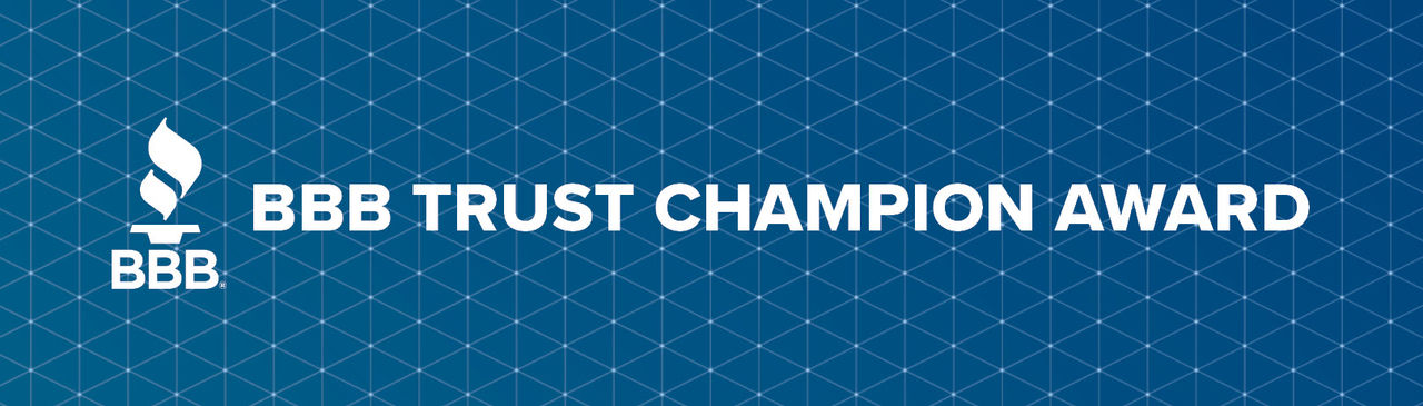 BBB Trust Champion Award banner
