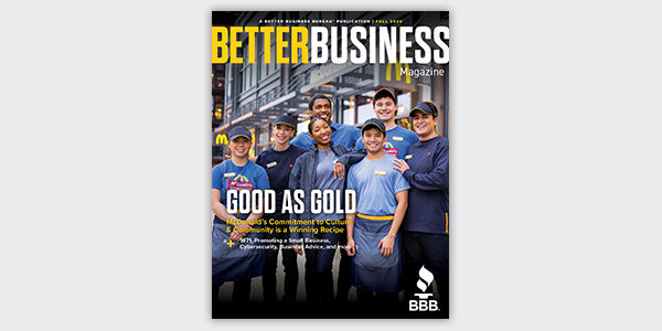 mcdonalds workers smiling on a magazine cover