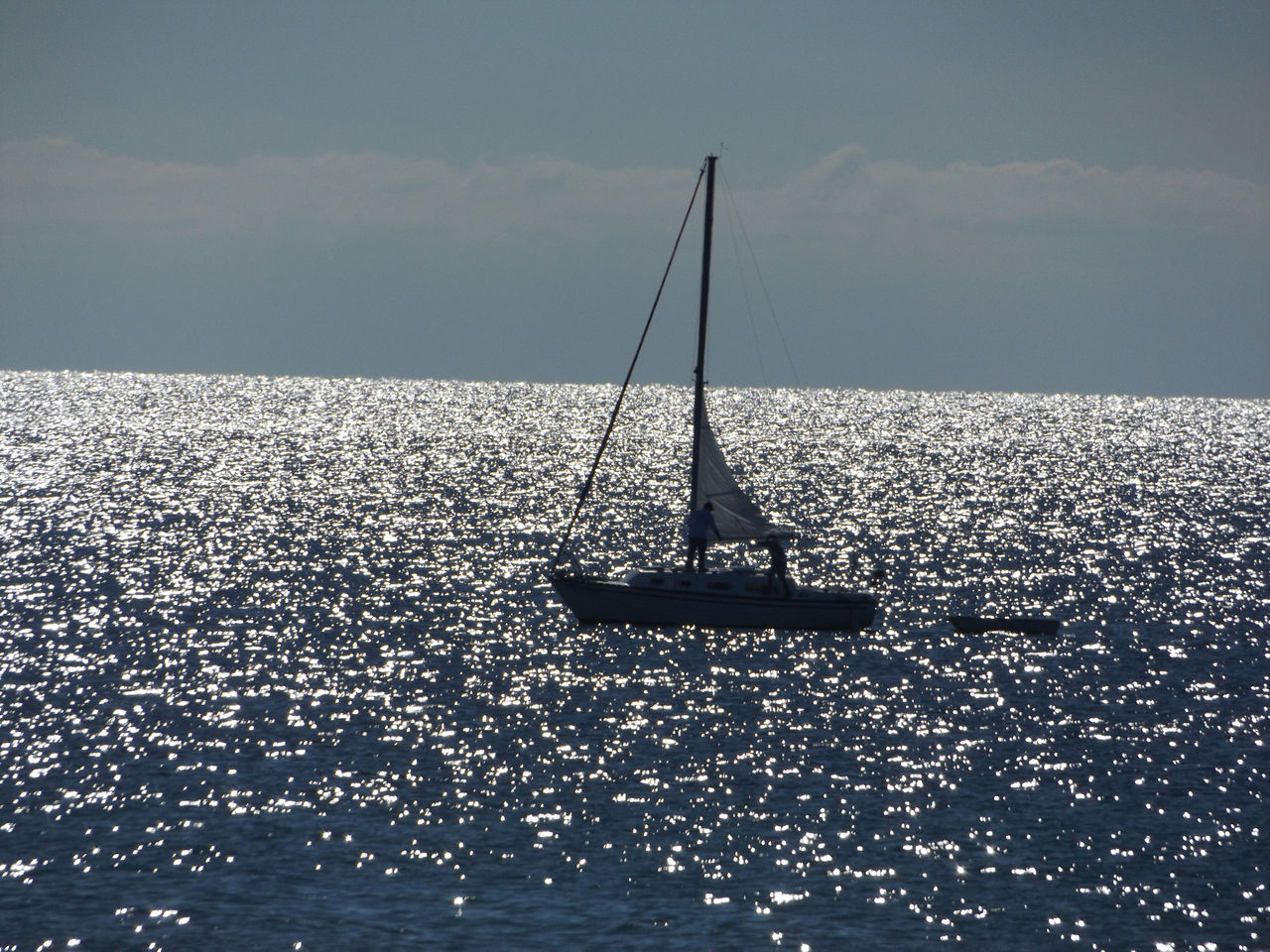 sailboat in the Gulf of Mexico on a sunny day
