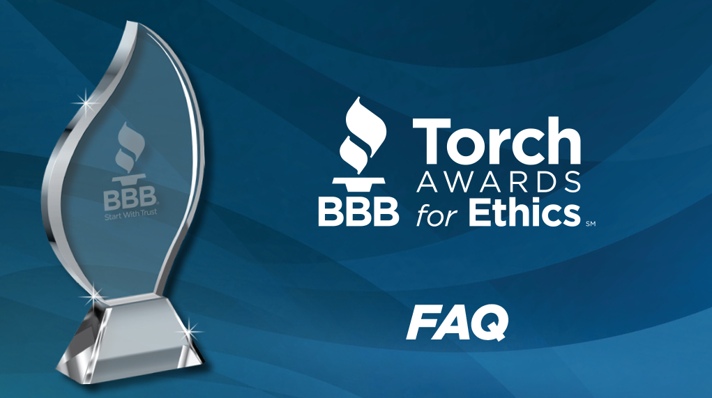 2022 BBB Torch Award Sponsors  image of trophy 
