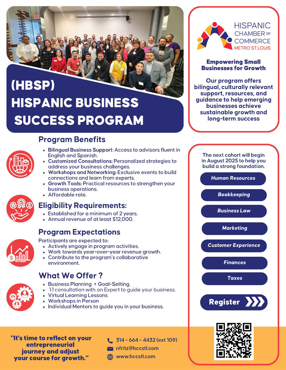 2025 Hispanic Business Success Program Flyer