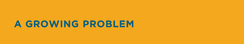 A growing problem header on yellow background