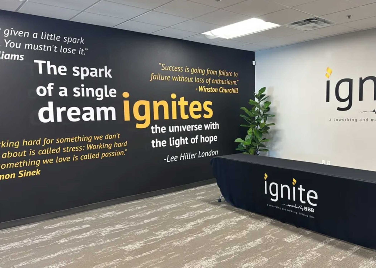 Picture of ignite space of wall with quotes