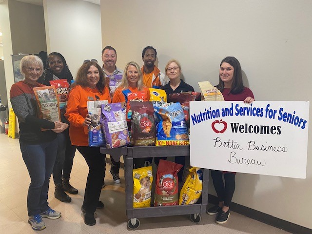 BBB Staff Animeals Food Drive 