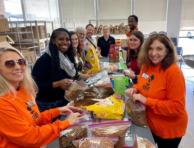 BBB Staff Volunteer Day at Nutrition and Service for Seniors 