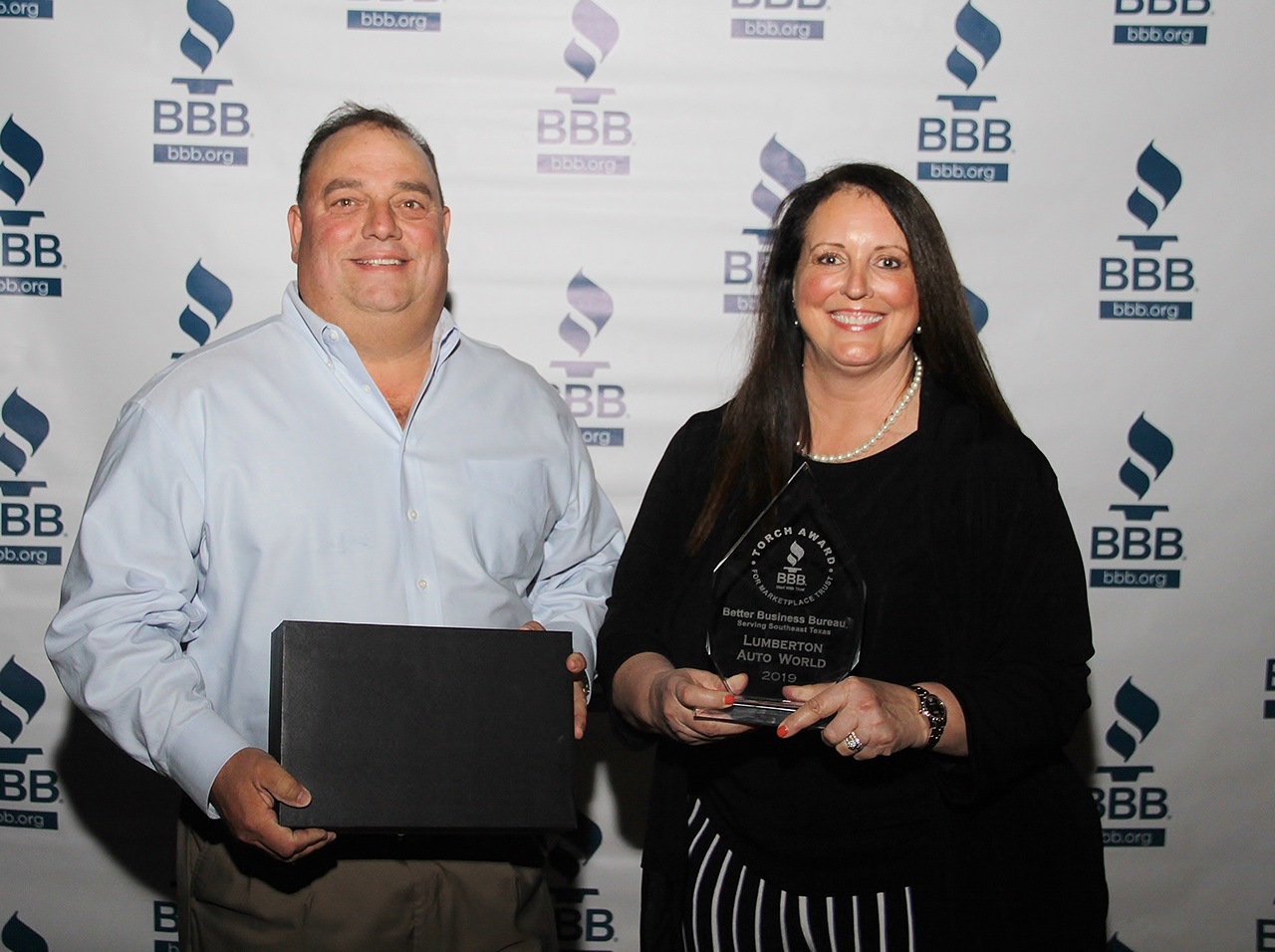 Lumberton Autoworld Small Business Torch Winner 2019
