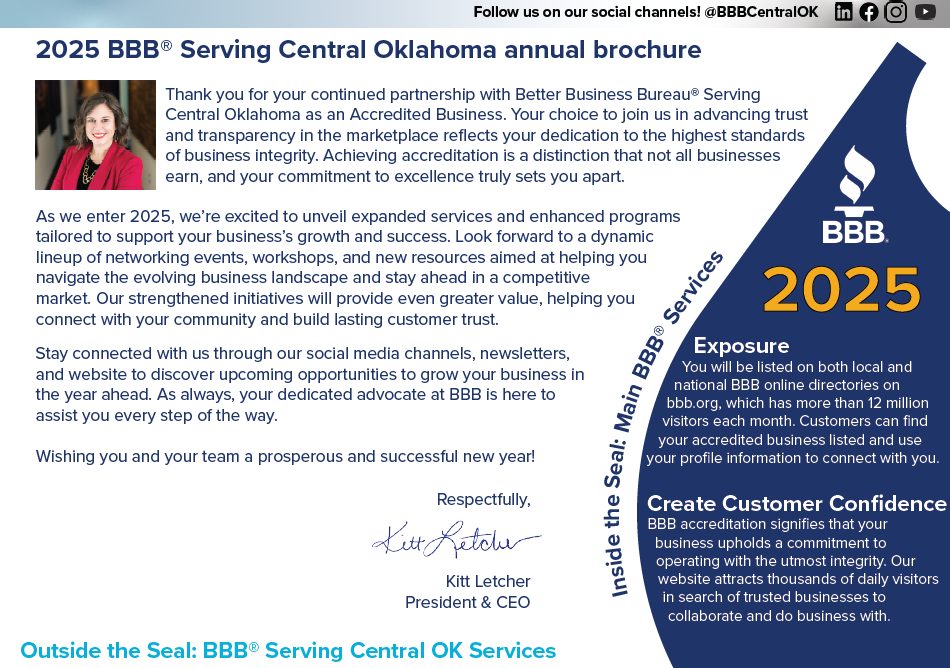 BBB Serving Central Oklahoma 2023 Brochure zoomed out