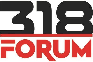 Logo for 318 Forum with 318 in black above Forum in red. They are an Event Sponsor for the Shreveport Torch Awards on October 30, 2025