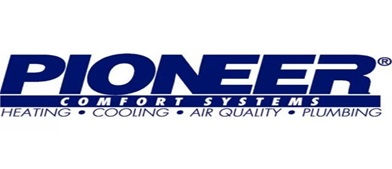 Logo in Navy Blue for PIONEER Comfort Systems - Heating - Cooling - Air Quality - Plumbing, and were a Silver  Torch Award Sponsor in Shreveport on October 31, 2024