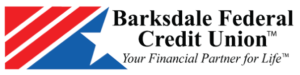 Red, White & Blue logo with a few stripes and a star from Barksdale Federal Credit Union - "Your Financial Partner for Life" and were a Silver Torch Awards Sponsor in Shreveport on October 31, 2024.