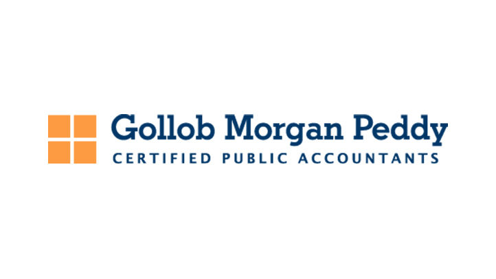 Gollob Morgan Peddy accountant logo on a white background