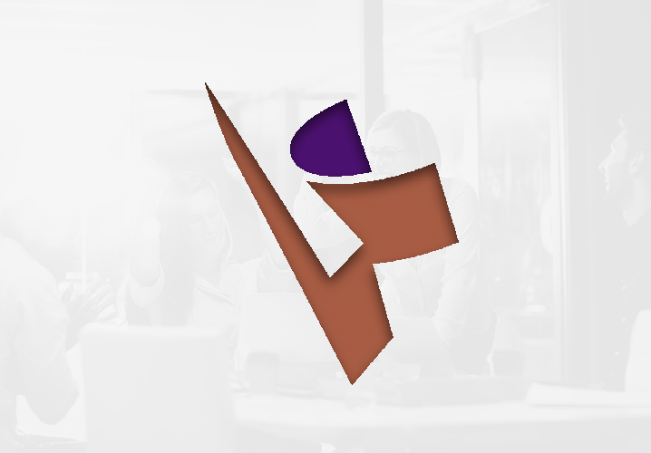 Gray image of business people celebrating with overlay of Kastrop Group logo overlayed