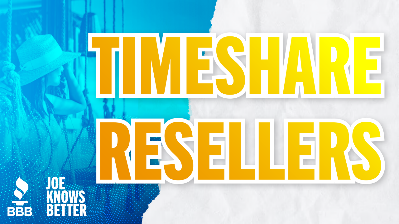 title card reading timeshare resellers