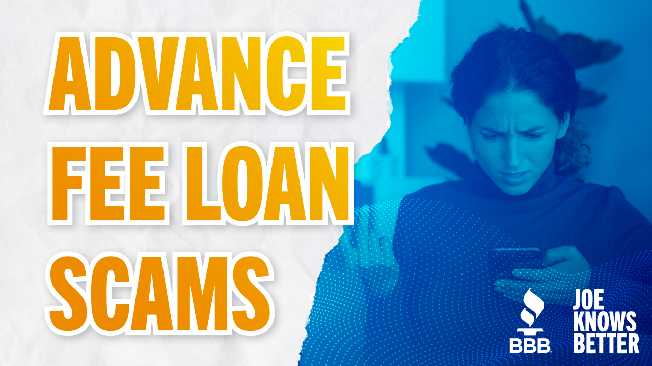 title card reading advance fee loans