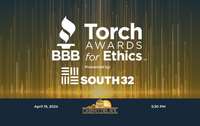 2022 BBB Torch Awards image of trophy on black background