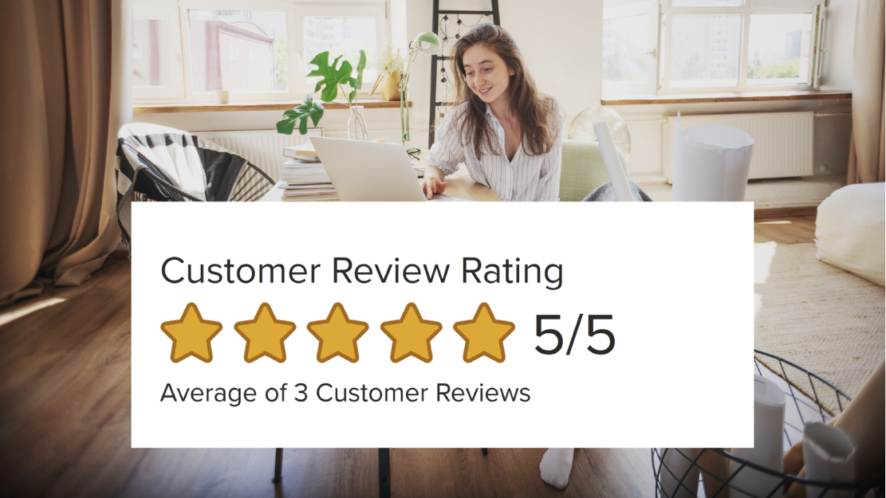 Customer Review Rating. 5/5. Average of 3 customer reviews.