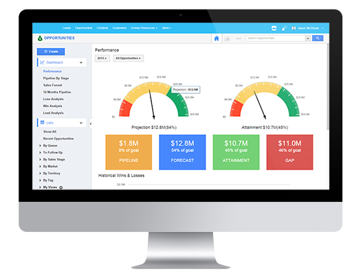 Computer screen showing BBB Toolbox CRM Platform