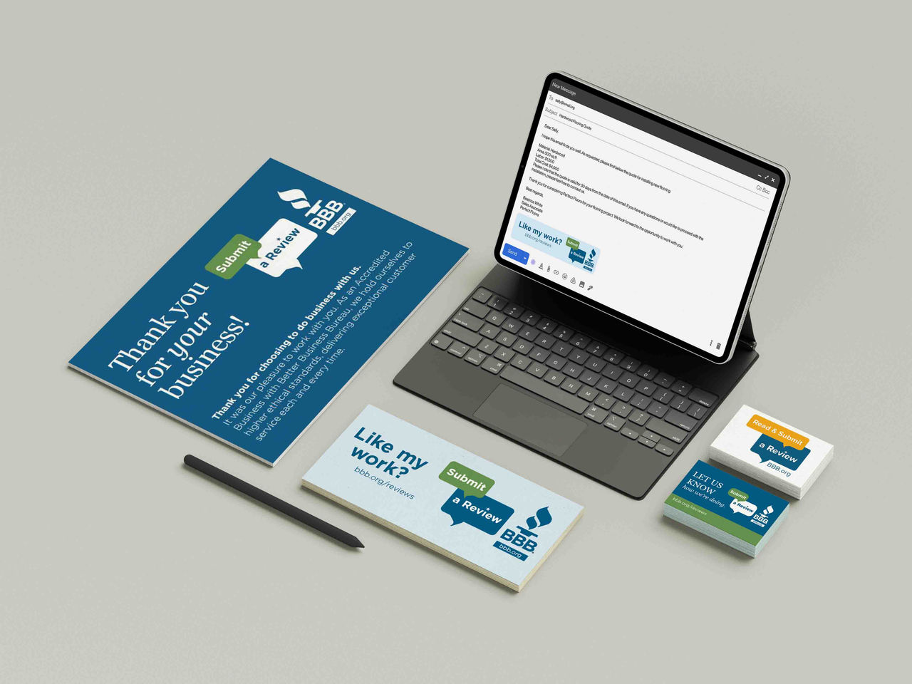 bbb customer review concept