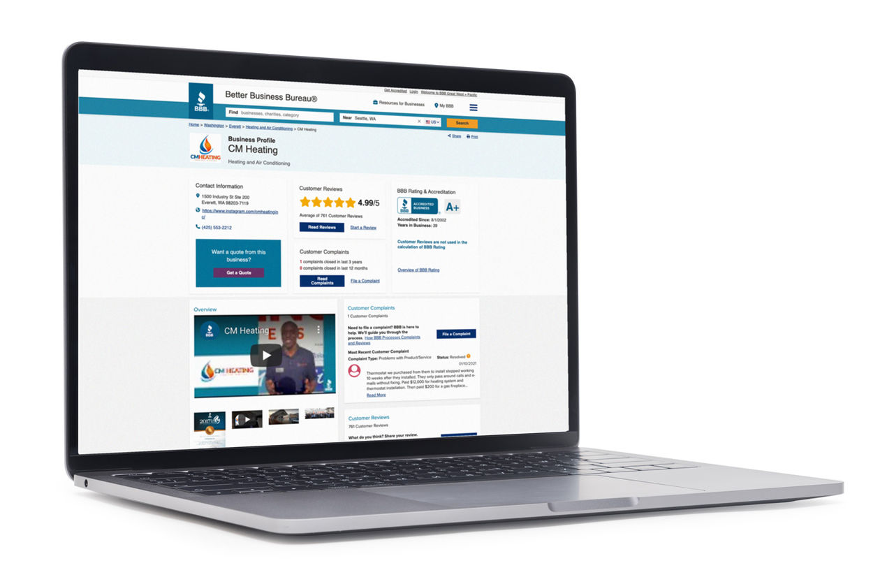 bbb profile page