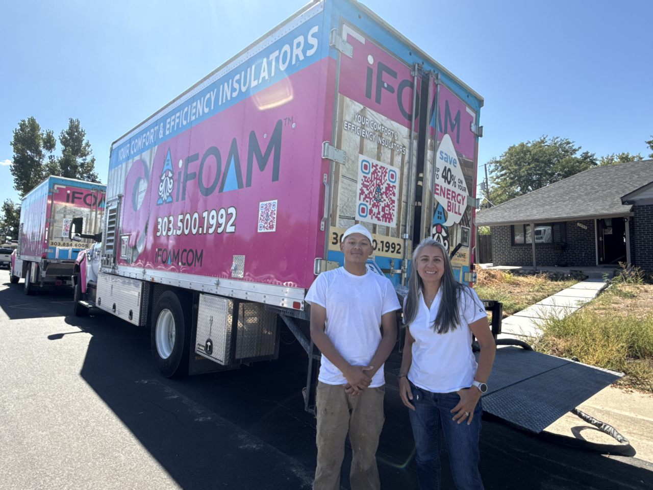 Kukis Moran and team member from iFOAM-Greater North Denver