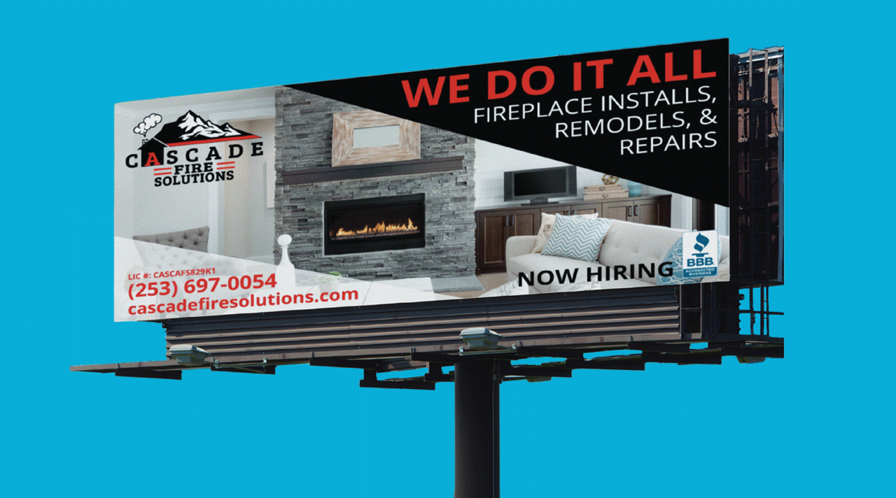 Billboard for a residential remodeling business.
