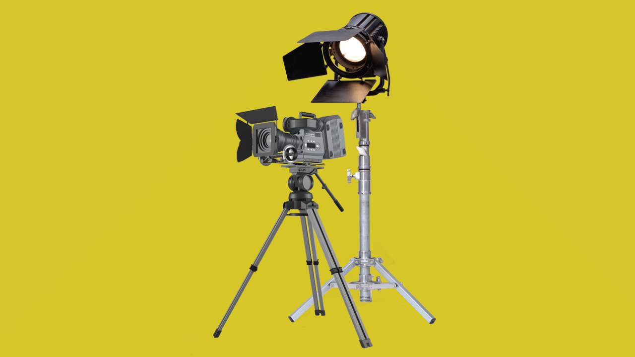 Video camera and studio light